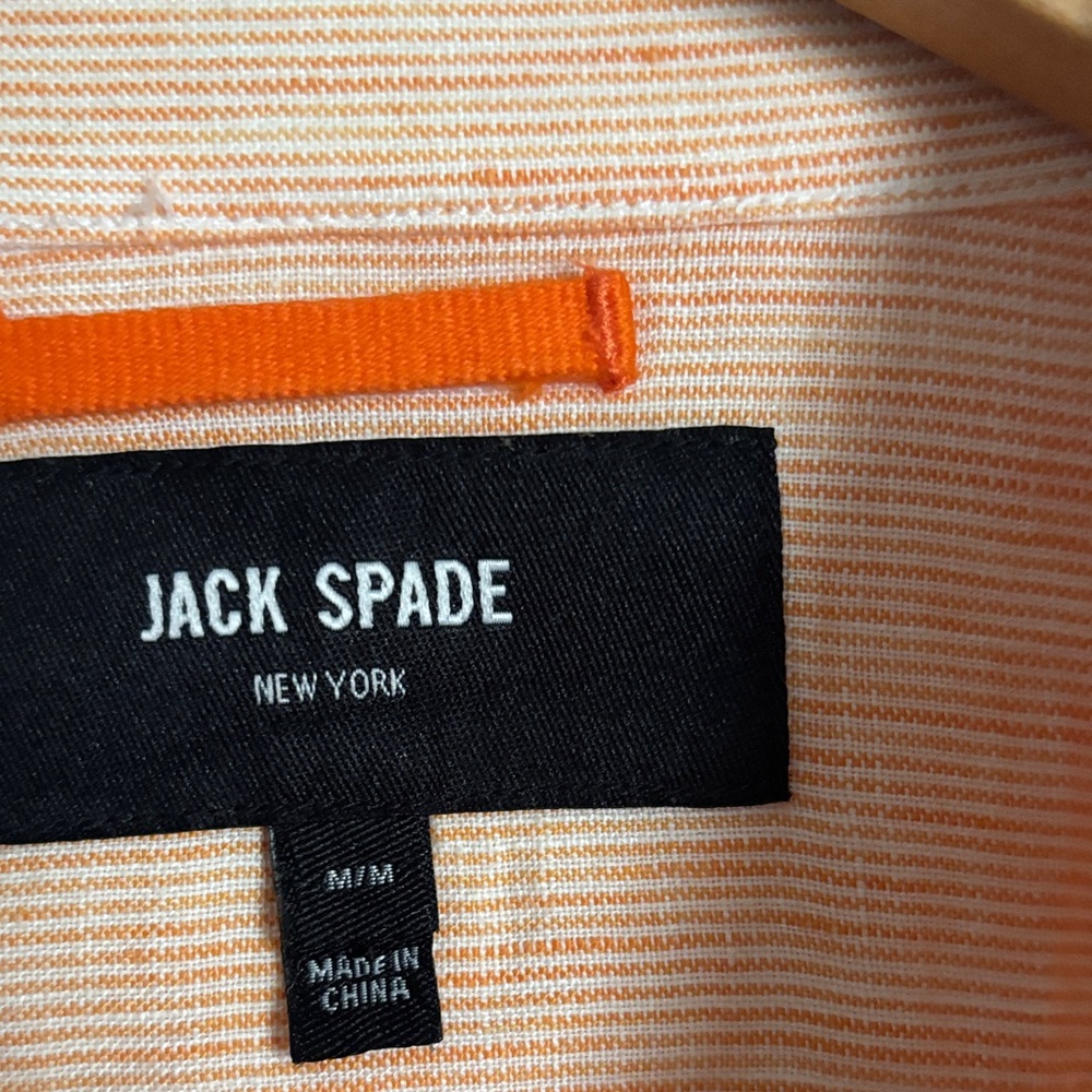 Jack Spade Orange and White Striped Top
